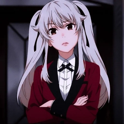 kakegurui, personagem de anime, animação louca, animação louca para estimular maari, a excitação louca de sotomei mary