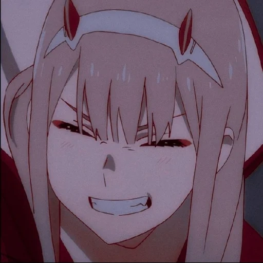 zero two, zero two anime, papel de animación, cariño en franks, animación linda en franks