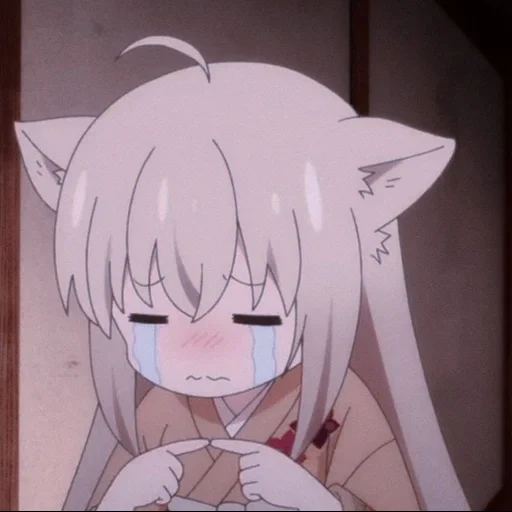 anime, anime neko, anime kawaiwai, karakter anime, pola lucu anime