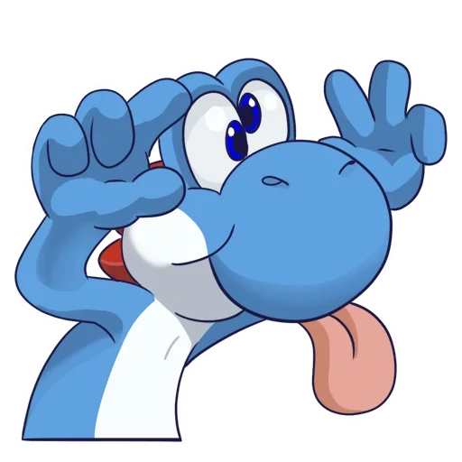 yoshi, ein spielzeug, blauer yoshi, blauer yoshi, mario blue yoshi