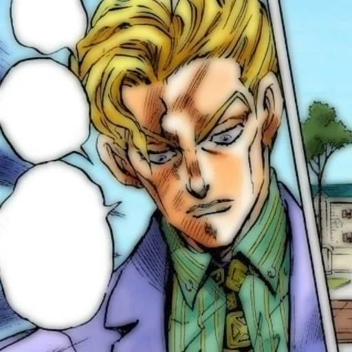 le kumis, yoshiga ji ra, sono gigakira, jojo kira yoshikage, l'acconciatura di kira yoshiga