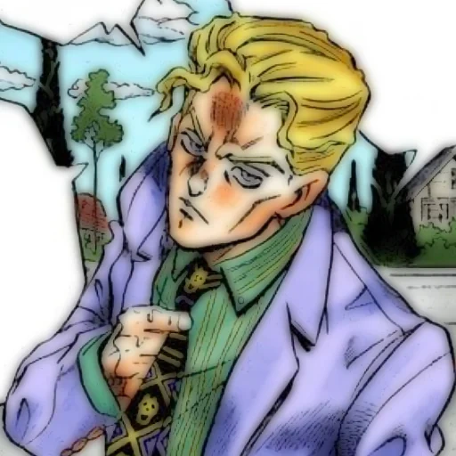 wiki jojo, yoshiga ji ra, giga chov giga giga, l'acconciatura di kira yoshiga, jojo munga gila giga