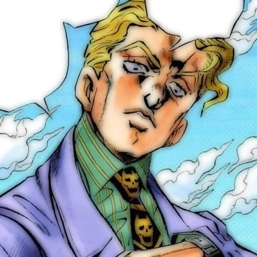 jojo, jojo s, yoshiga kira, fanny valentine jojo, jojo manga gila giga