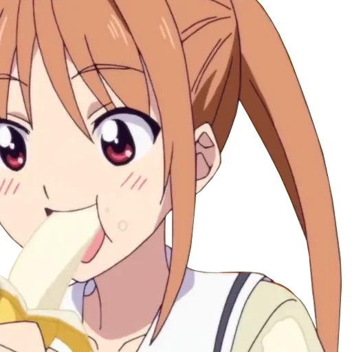 banana anime, tolo de anime, personagem de anime, yoshiko hanabatake, banana de anime tola