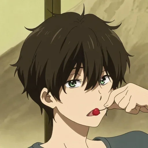 image, anime hyuka, khotaro orek, mal de khotaro oreki, khotaro oreki houtarou oreki