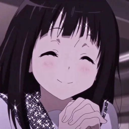 gambar, phasmophobia, gif anime, karakter anime, senyuman dengan air mata anime