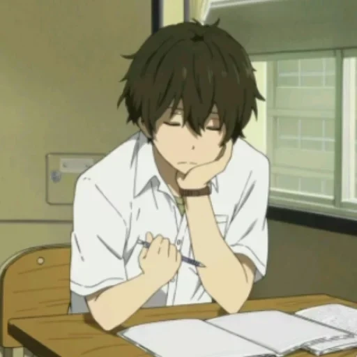 tsyrenov, picture, hyouka ken, anime guys, anime characters