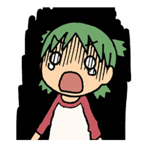 ёцуба, аниме рисунки, yotsuba koiwai, yotsuba scared, аниме персонажи