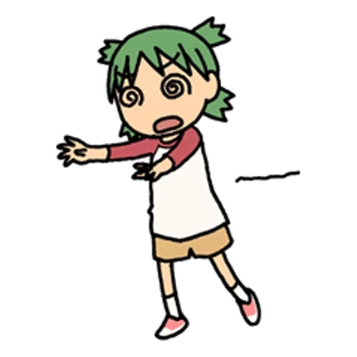 kompres es, yotsuba, gambar anime, asinastra, karakter anime