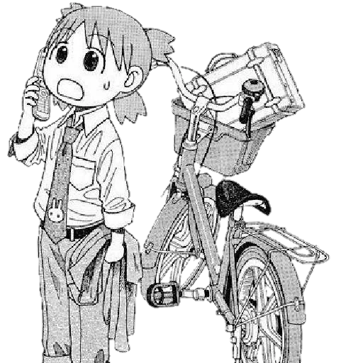 imagen, dibujos de anime, personajes de anime, yotsuba film 2003, dibujos de los personajes anime