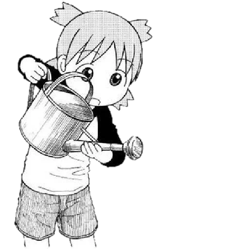 image, manga anime, yotsuba et yotsuba, dessins d'art anime, anime dessins mignons