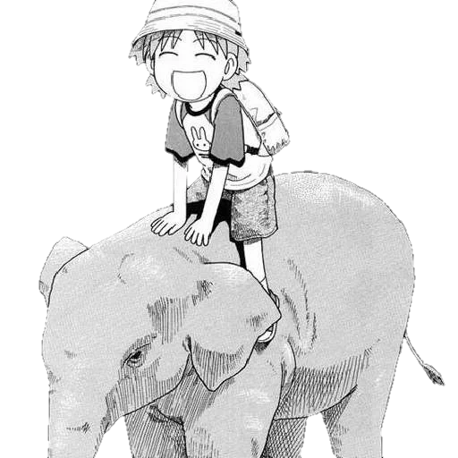 picture, elephant elephant, elephant drawing, the elephant is large, small elephant