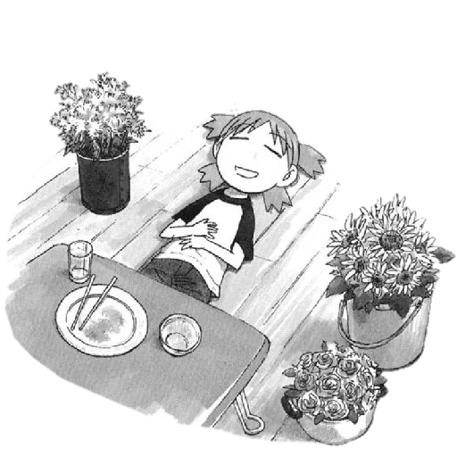 quadrinhos, criança, animação de quadrinhos, yotsuba manga, quadrinhos populares