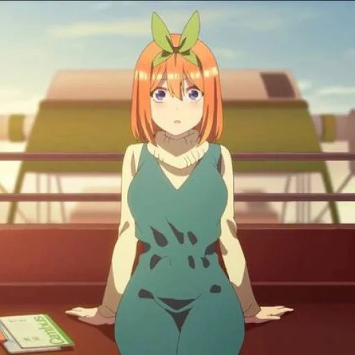 animation, anime girl, cartoon characters, toubun no hanayome, yotsuba five brides season 2