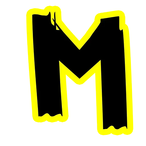 letters, the letter m, the letter m, darkness, the letter is voluminous