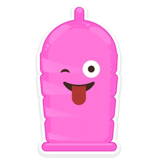 kondom yang lucu, kondom merah muda, kondom konyol, kondom kartun