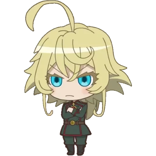 degurshaf, youjo senki, tanya degurshaff, tanya degurechaff, tanya degurshaf chibi