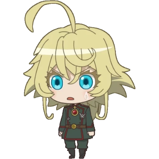 degurshaf, youjo senki, tanya degurshaff, tanya degurechaff, tanya degurshaf chibi