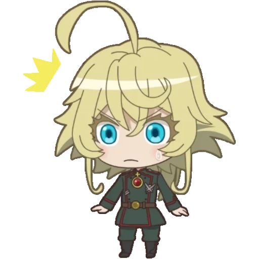 youjo senki, tanya degurshaf, tanya degurshaff, tanya degurechaff, tanya degurshaf chibi