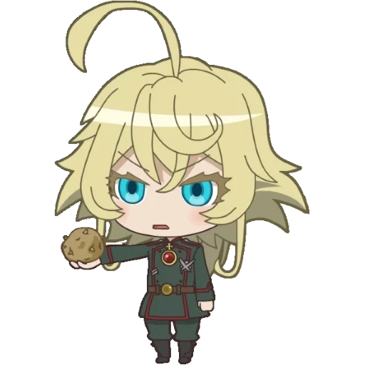 degurshaf, youjo senki, tania degurshaf, tanya degurechaff, tania degurshaf chibi