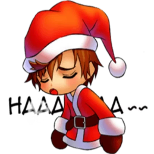 anime, joven, navidad de anime