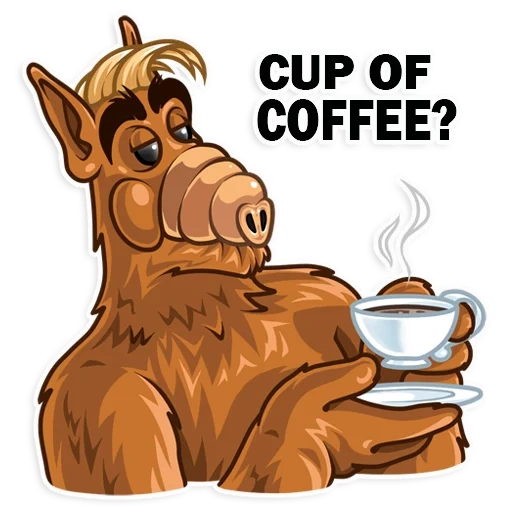 coffee, alf, alpha, maybe coffee