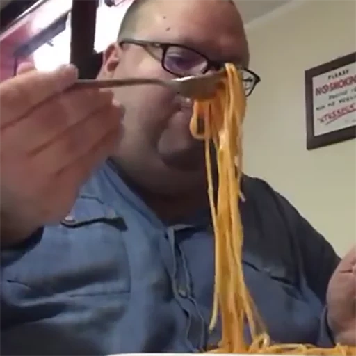 ragazzo, umano, spaghetti, piatti di lapshi, alimentare i noodles