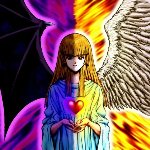 anime, image, manga anime, anime de dualité, ange ange