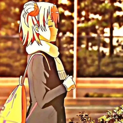 anime, seni animasi, anime autumn model, anime girl, karakter anime