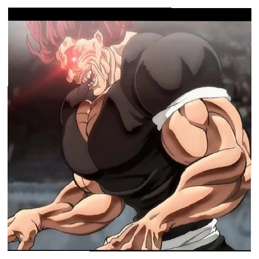 yujiro hanma, han mayou jiro, lutador de anime baki, lutador baki 3ª temporada, lutador baki hanma yujiro