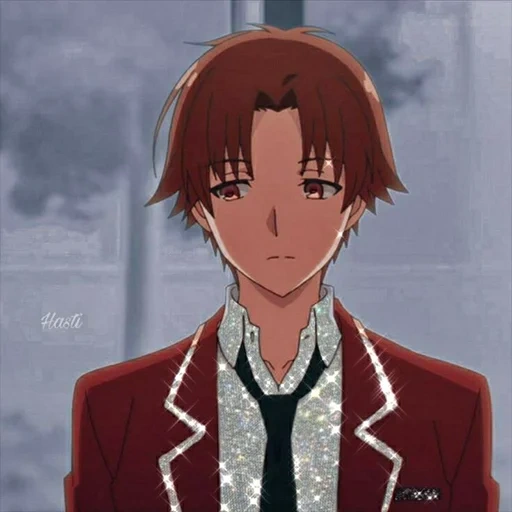 anime boy, anime boy, karakter anime, profil ayanokoji, tatapan ayanokoji kiyotaka