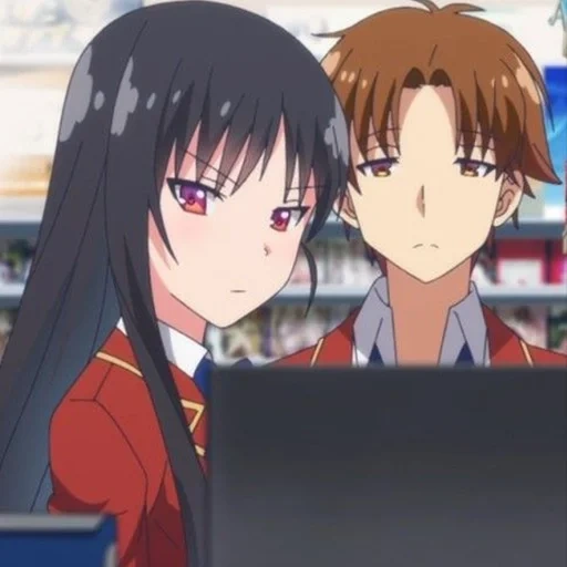 karakter anime, horikita suzune, ayano horita, classroom the elite, subtitle elite classroom