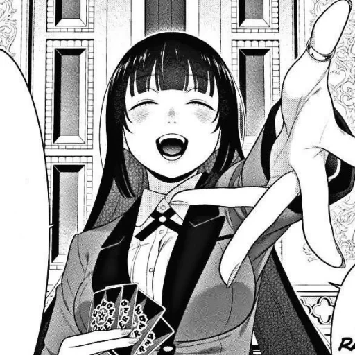 kakegurui, kegembiraan gila yumeko, kegilaan komik, kegilaan oleh komik miko, kegembiraan gila jumeko jabami