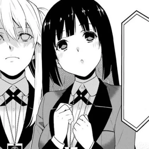 yumeko, karakter anime, yumeko kakegurui, kegilaan komik, kegembiraan gila yumiko