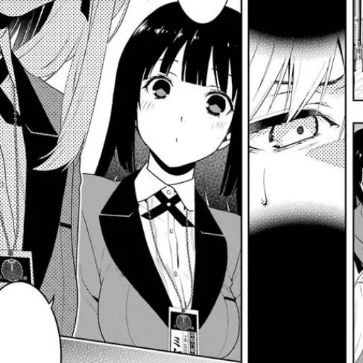 mangá, manga emoção louca, manga yumko jiyab, ídolo do mangá kakegurui, manga yuri de excitação maluca