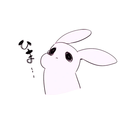 imagen, querido conejo, conejos de anime, rabbit es un lindo dibujo, dibujar un boceto de conejo