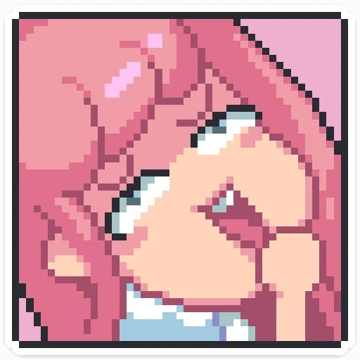 anime, emoji, pixel art anime