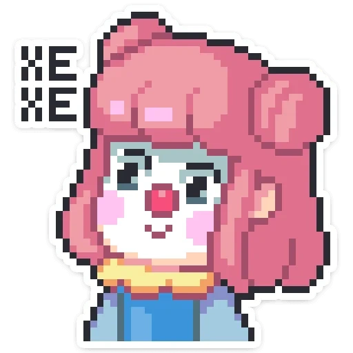 anime, miko nisai, pink, miko koyuko, maincraft pixel skin