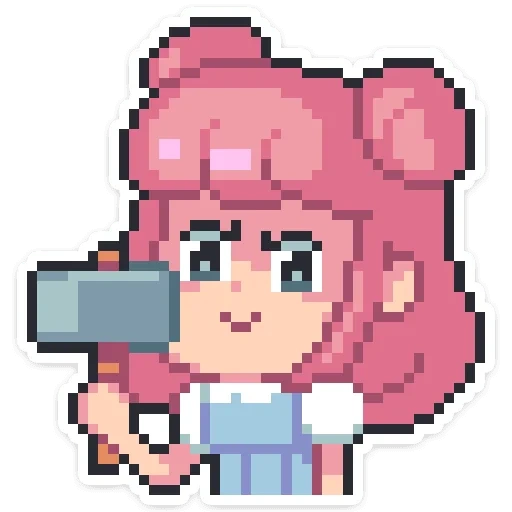 anime, miko hitsui, rosa, yumiko koyumiko, pixels pixels