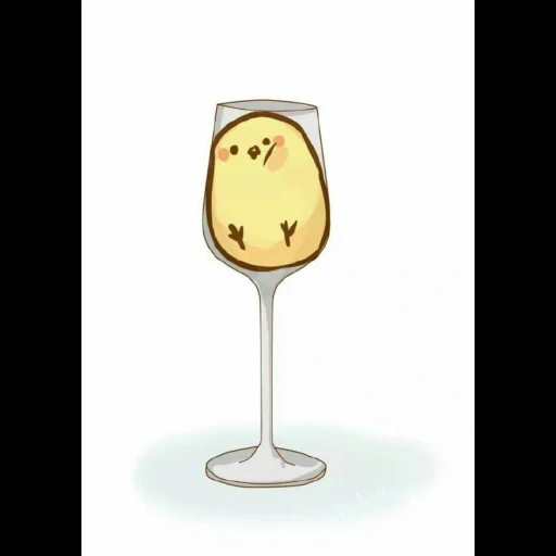 gelas anggur, botol, minuman, gelas kartun, minuman beralkohol