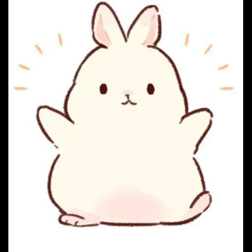 kawaii zeichnungen, süße zeichnungen, süße kawaii zeichnungen, kaninchen ist eine süße zeichnung, süße kaninchen