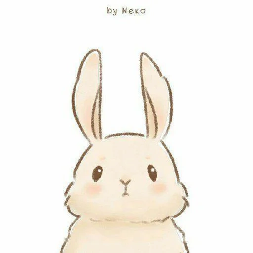 кролик милый, кролик рисунок, кролик срисовки, милый кролик арт, mashimaro зайчик