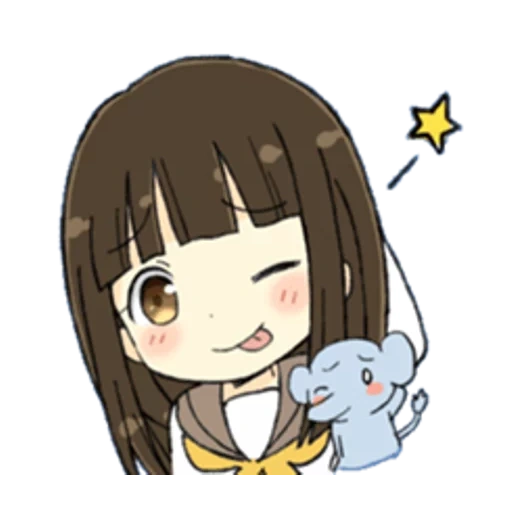 chibi, gambar, anime lucu, anime itu sederhana, karakter anime