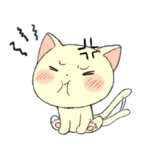 kucing, kucing liar, kucing anime yang indah, saddle anime cat, kartun kucing yang penuh kasih