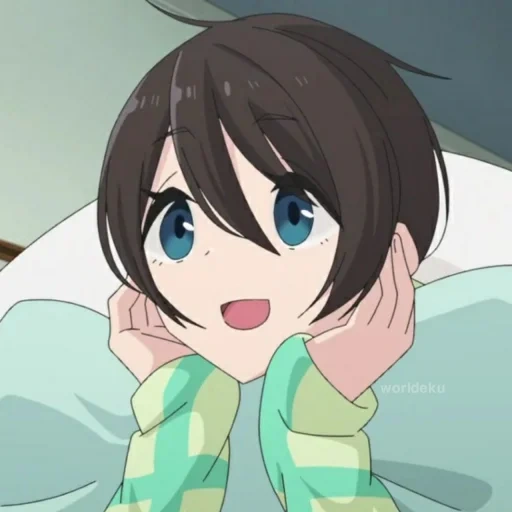 anime, anime, yuru camp ena, der traurige anime, screenshot von aina saito