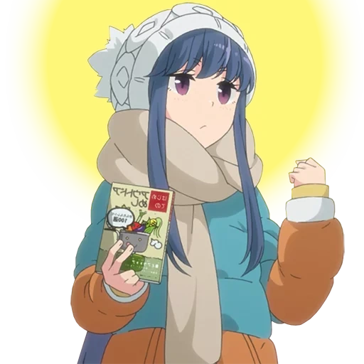 аниме, yuru camp рин, yuru camp аниме, персонажи аниме, лагерь свежем воздухе