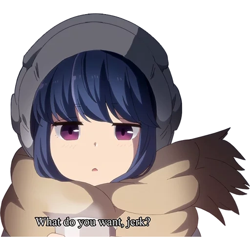 anime, arts anime, yuru camp rin, anime characters