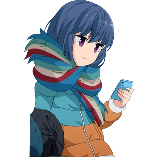 yuru camp rin, yuru yinglin, animation de yu ru camp, camp fresh air