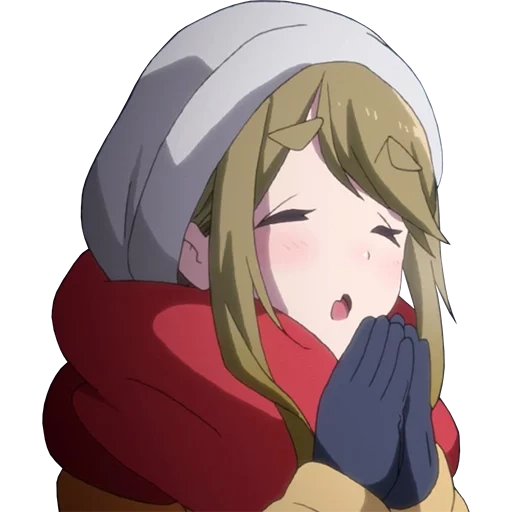 аниме, аниме арты, yuru camp кадры, персонажи аниме, yuru camp сериал