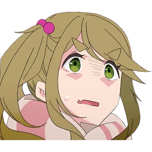 ahegao, inuyama, yuru camp aoy, haruka minen, anime charaktere